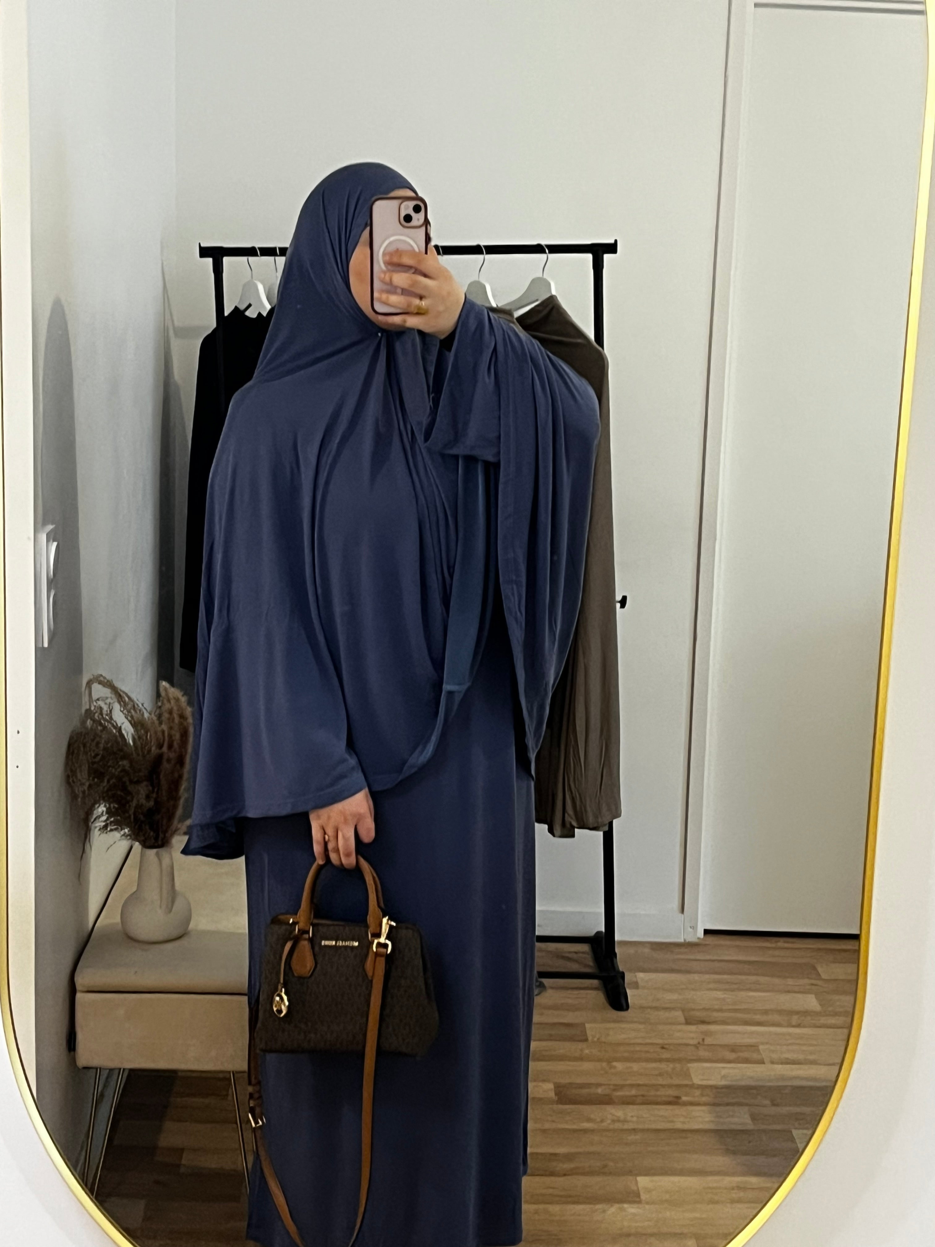Jilbab Jersey – Bleu